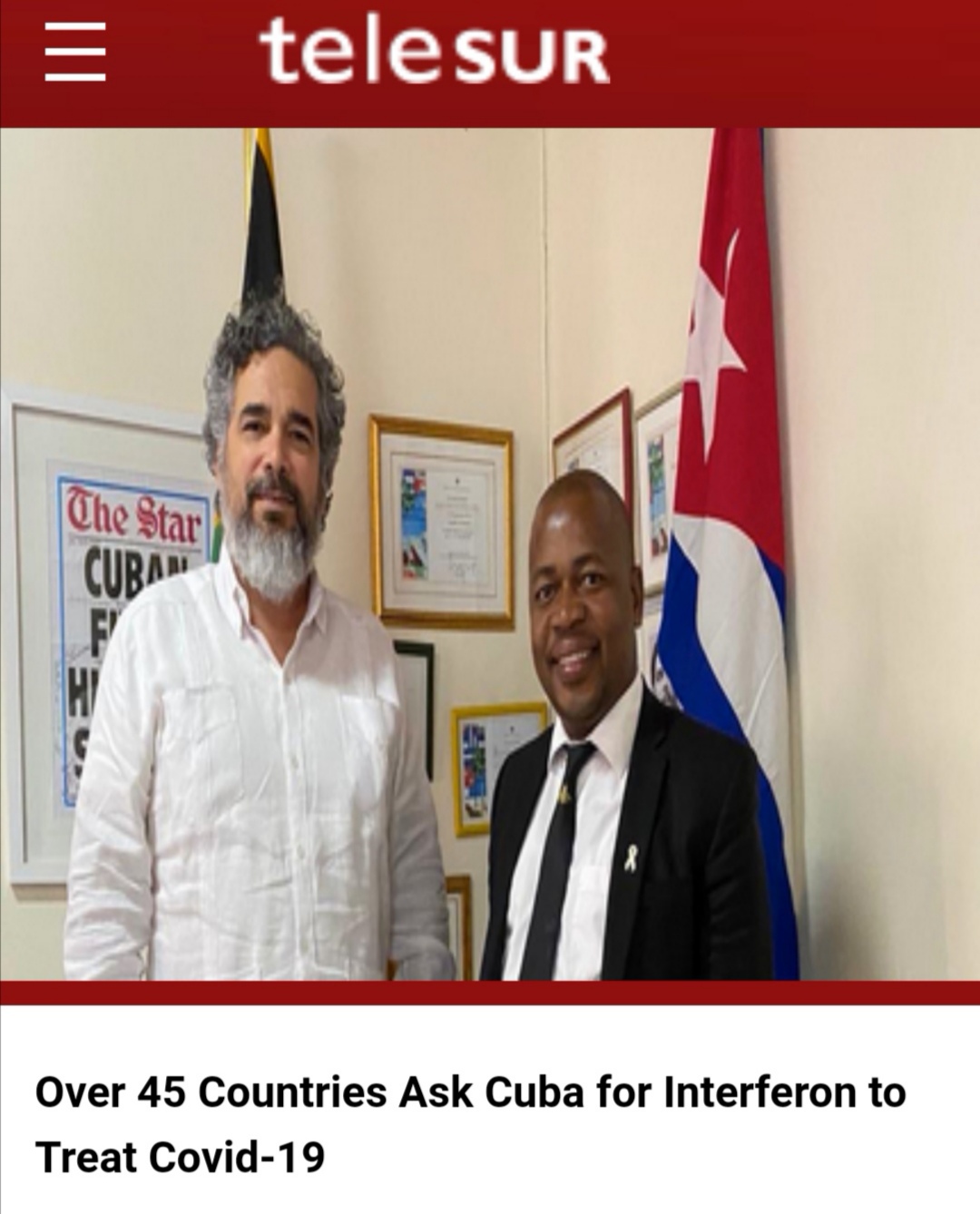 45 Countries Ask Cuba Interferon