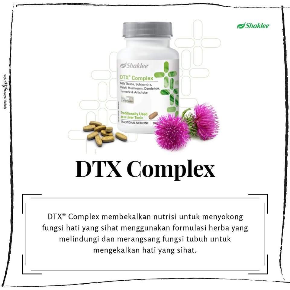 DTX Complex Shaklee Detox Rawat Masalah Hati Rosak
