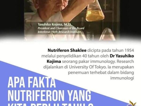 Yasuhiko Kojima Pencipta Nutriferon Shaklee Immune Booster
