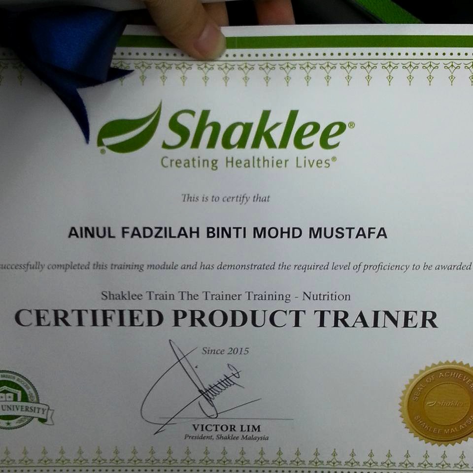  Pengedar Shaklee Certified Product Shaklee Distributor 