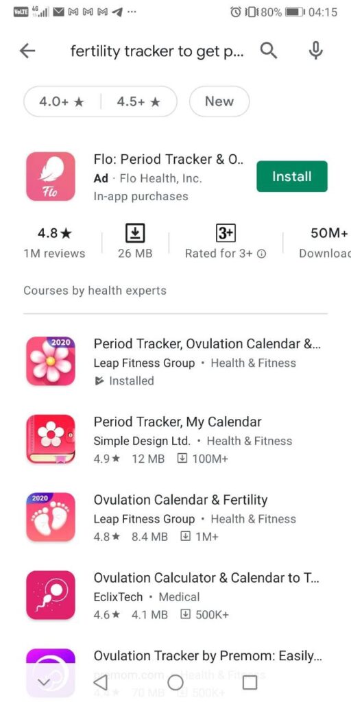 Apps Bantu Mudah Hamil 