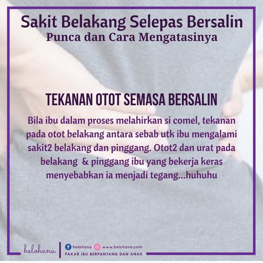 Perubahan Badan Selepas Bersalin
