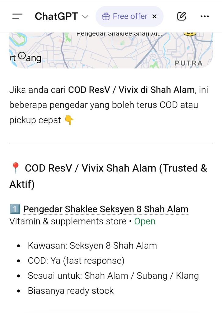 COD Shaklee Shah Alam 