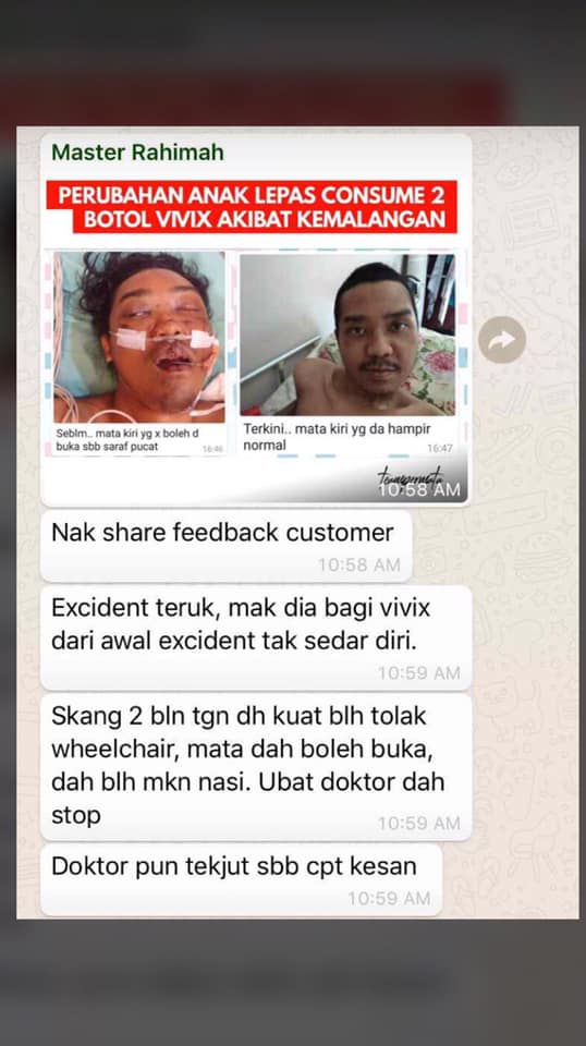 Luka Kemalangan Cepat Sembuh Dengan Vivix? 