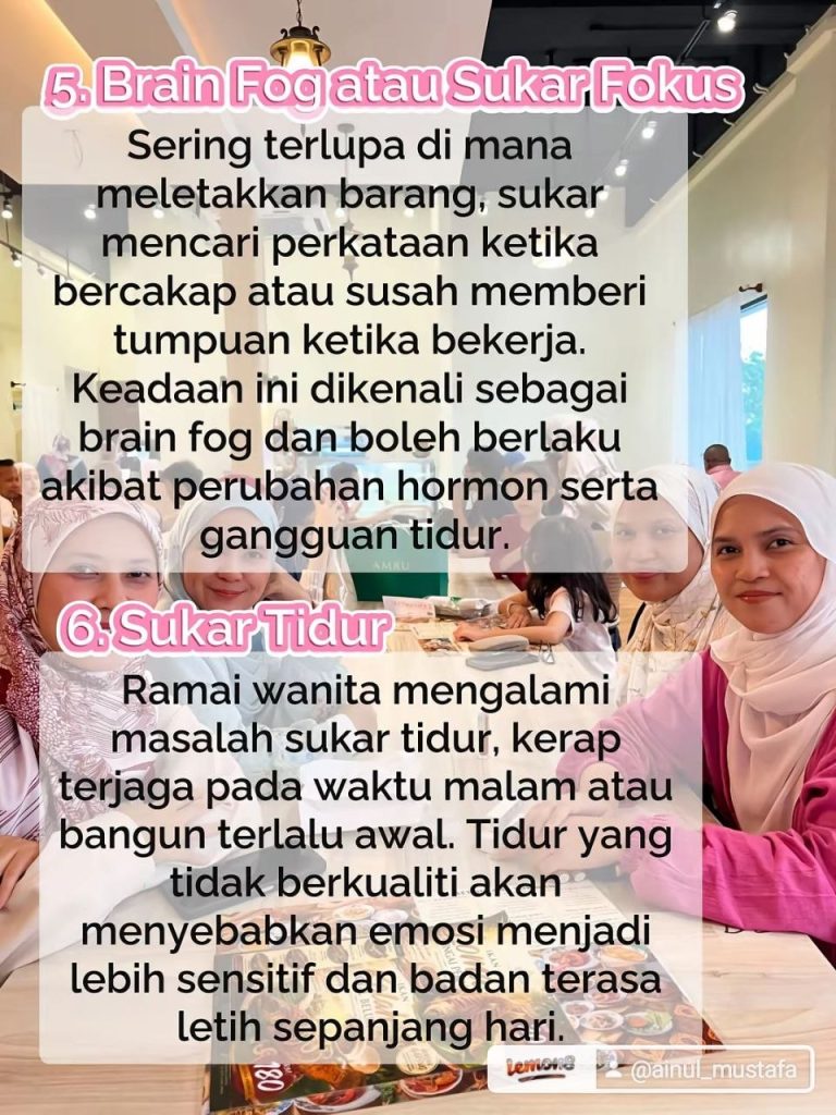 9 Perubahan Mental Semasa Perimenopause