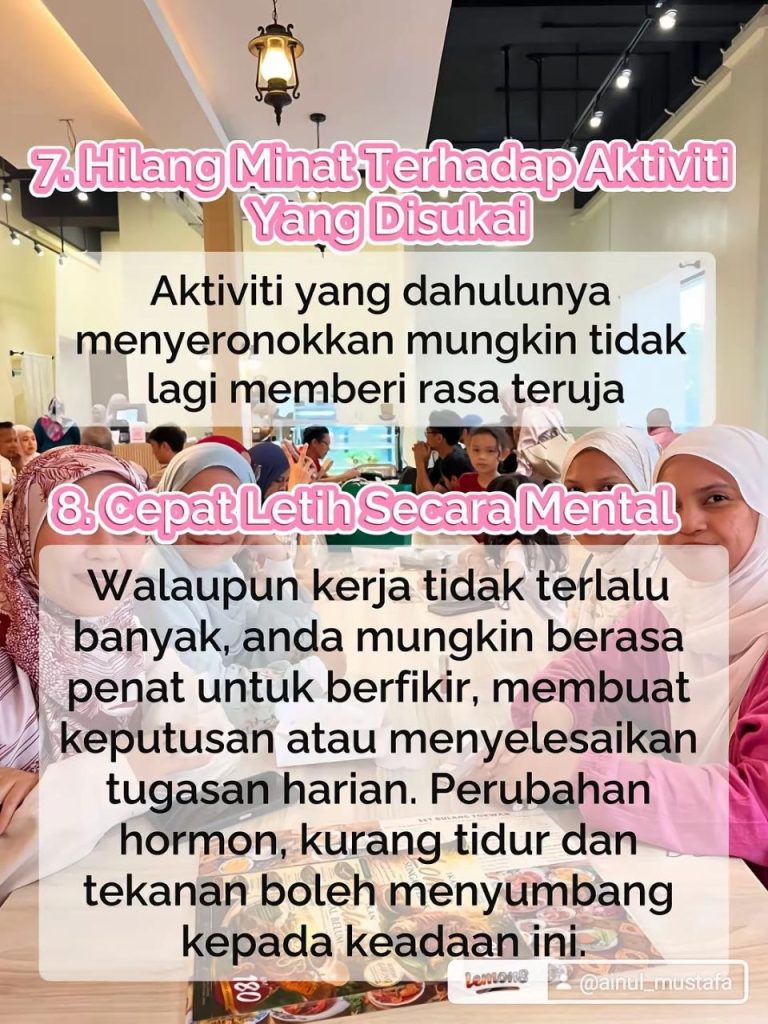 9 Perubahan Mental Semasa Perimenopause