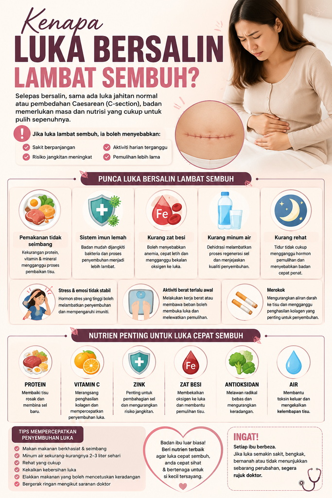 Vitamin Untuk Luka Bersalin Cepat Sembuh